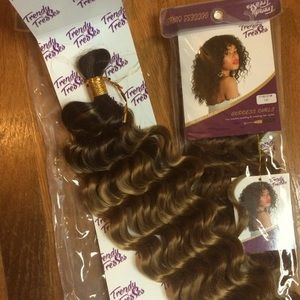 Trendy Tresses Goddess Curls Crochet Hair Bundle